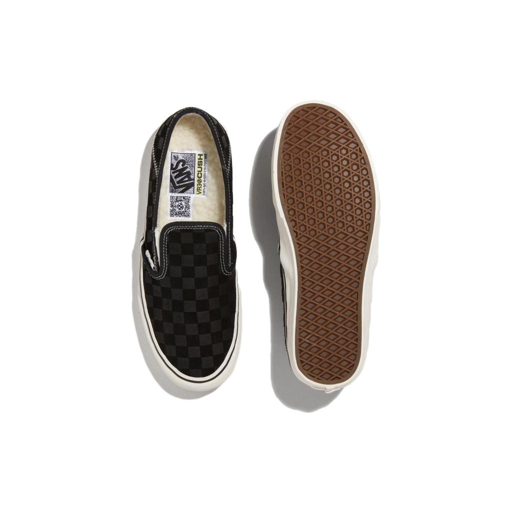 Vans Slip-On VR3 Round Toe Comfortable Warm Low-Top Skate Shoes Unisex Sneakers Black VN0A4BX8T5O