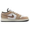 Air Jordan 1 Low SE GS Brown Elephant Kids Sneakers Hemp Metallic-Gold White DZ5368-201