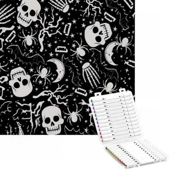 Одеяло-раскраска сделай сам, раскрась свое собственное одеяло, раскрашивание сделай сам с 24 маркерами, настраиваемое стирающееся пледовое одеяло для домашнего декора, вечеринки, арт-проект