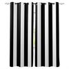 Простые черно-белые полосатые плотные шторы для детей, декор для дома, спальни, гостиной, высокие затемняющие оконные шторы
