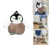 Cute Cartoon Penguin Plush Backpack Ins Style Girl's Bag Brown Soft