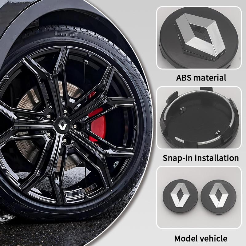 For Renault Megane 2 3 Clio 4 5 Trafic Captur Emblems Kangoo Zoe 4PCS 57mm 60mm Car Wheel Center Cap Logo Hub Badge Rims Cover SS1
