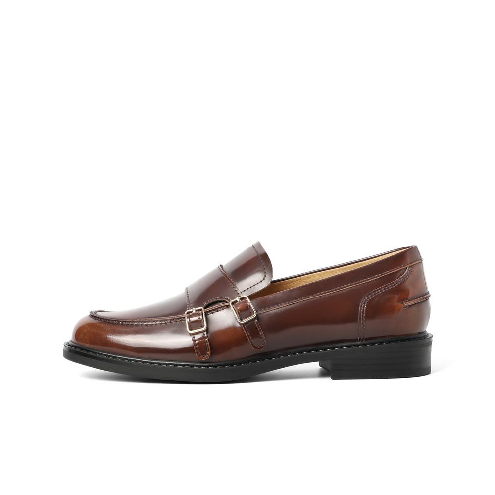 Belle Leisure Comfortable Commuting Le Fu Shoes Women's 2025 Spring New Shopping Mall Same Genuine Leather Fashion Shoes