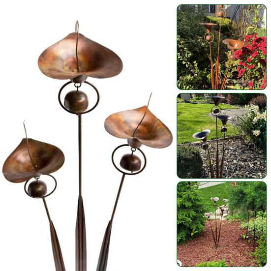 Калла лилия садовый колышек металлический колышек цветы с колокольчиками уличные художественные цветы наземный ветряной колокольчик для патио газон двор декор