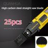 25 шт., пильное полотно из высокоуглеродистой стали и осциллирующие пильные полотна, резак по дереву, осциллирующий многофункциональный инструмент для Fein Multimaster Dewalt Makita Bosch