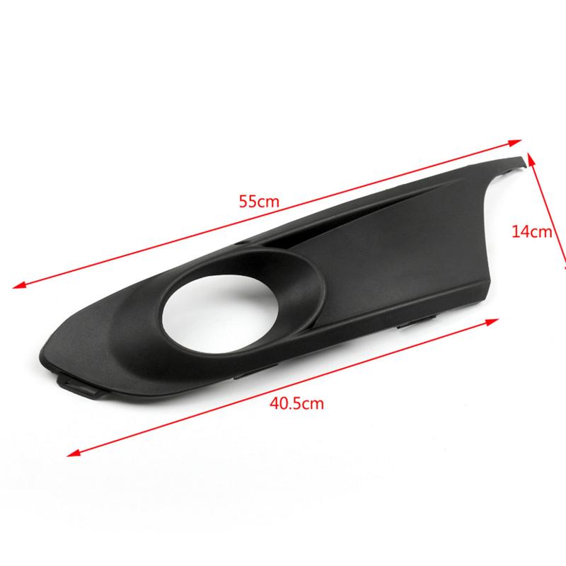 2Pcs Left Right Bumper Grille Grill Cover Foglamp Light Cover for VW Jetta MK6 2011 2012 2013 2014 5C6853665 5C6853666