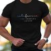 Los Angeles Letter Printed Comfortable and Breathable Round Neck T-shirt Summer Outdoor Casual Men's T-shirts