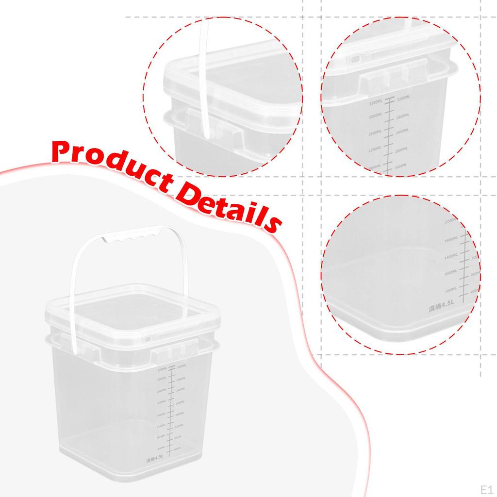 Герметичное ведро для краски для смешивания и рыбалки