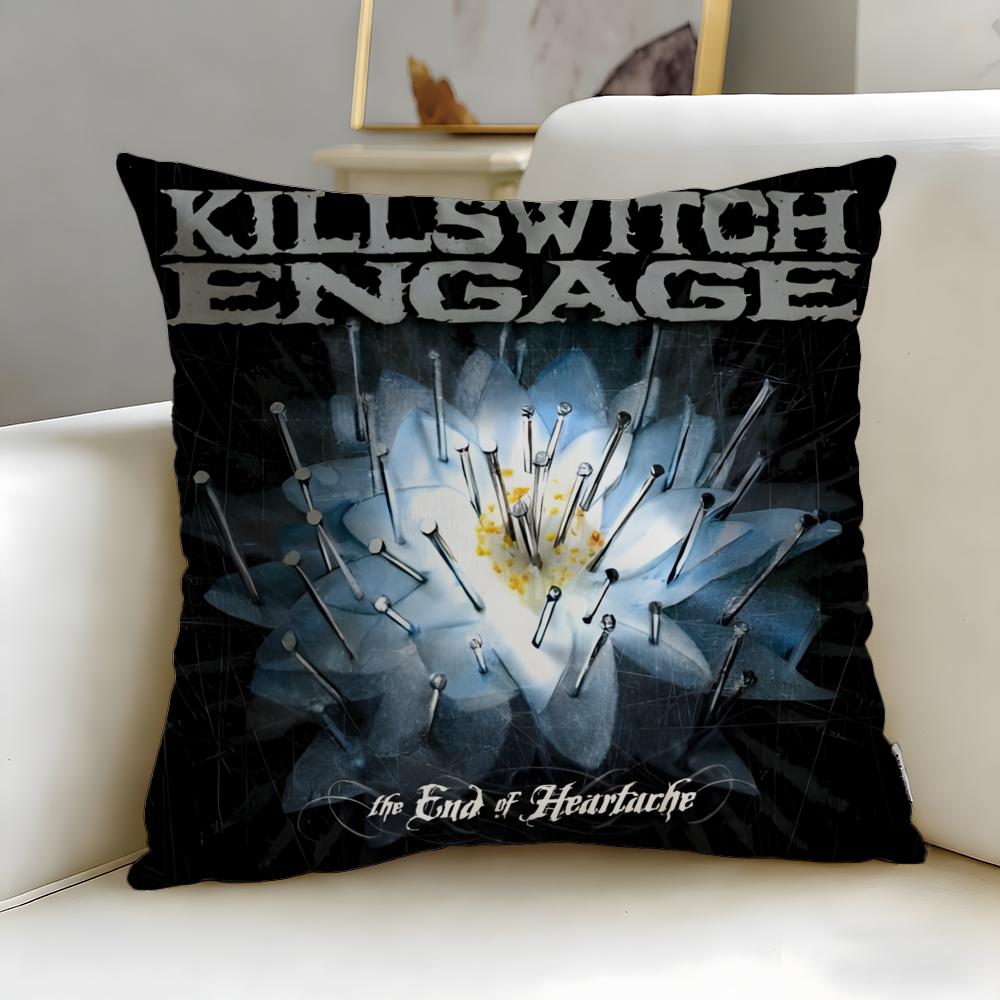 Классическая группа Killswitch Engage Наволочка Мягкая Легко стираемая Подушка Универсальная для Дивана Кровати Путешествий и Офиса