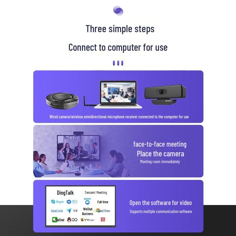 Hikvision 4K USB Video Conferencing Camera Kit