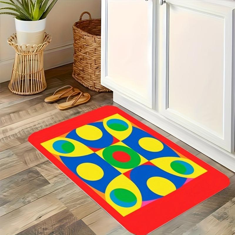 1 шт. Синий коврик для кухни с рисунком бантика, нескользящий коврик для двери, поп-дизайн, коврик для ванной, коврик для ванной, ковер для дома, для раковины, прачечной, декор