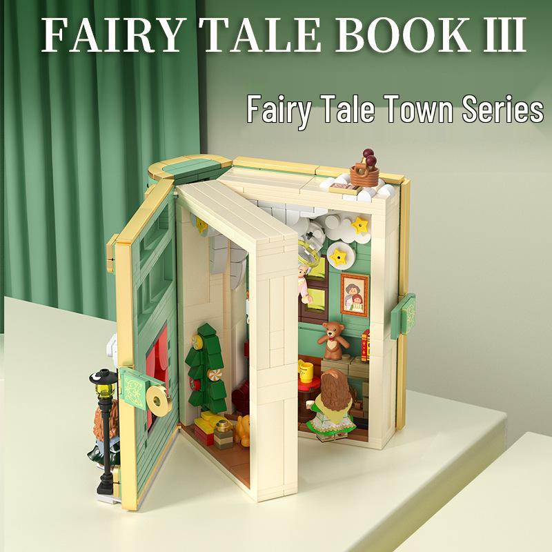 Лесной поцелуй и Желание Пазл 3D Книга из строительных блоков: Развивающий игровой набор для сборки