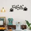 1pc Metal Coffee Bar Sign - Rustic Hanging Wall Decor for Coffee Bars - Charming Coffee Signs for Home Kitchens or Café Spaces