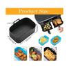 Силиконовые вкладыши для аэрофритюрницы Ninja Air Fryer Dual, многоразовые, для аксессуаров Ninja Air Fryer, Черный