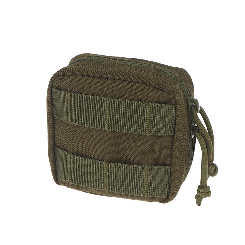 Маленькая тактическая подсумка Микро утилитарная Molle-совместимая сумка Съемный прозрачный карман для ID Мини-нож Компас Фонарик Сумка для хранения карт Пояс