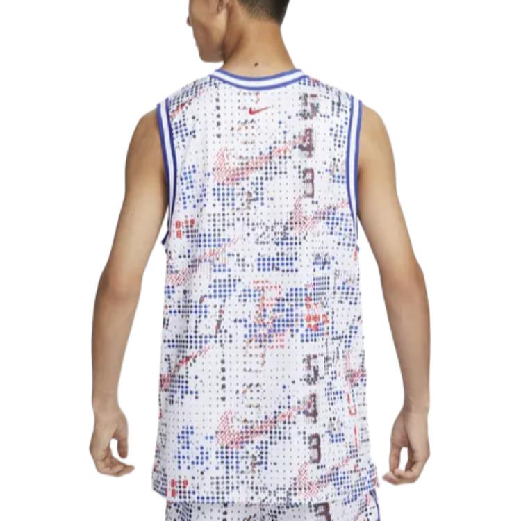 Nike Мужская баскетбольная майка Dri Fit DNA Белая FZ0691-100
