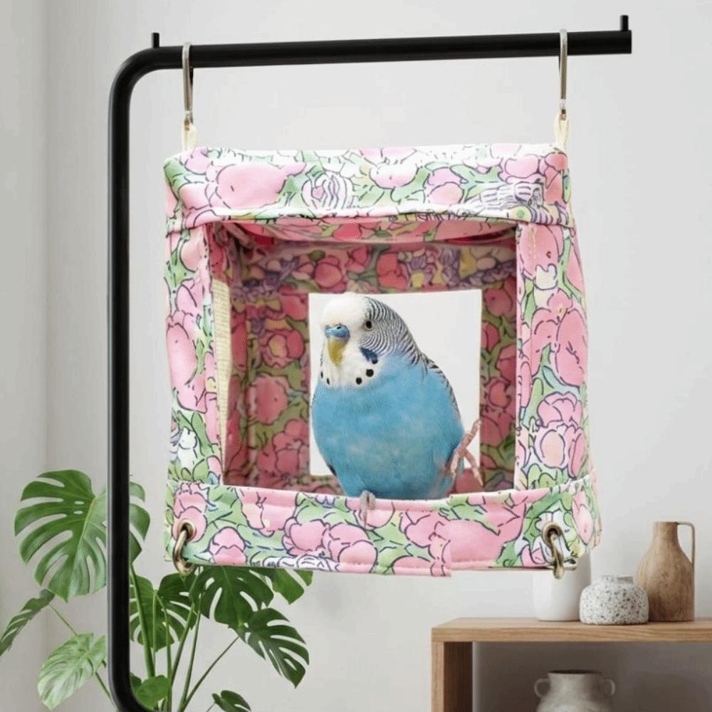 Bite Resistant Bird Hanging Bed Breathable Mesh Parrot House Bird Nest  Bird Cage Accessory