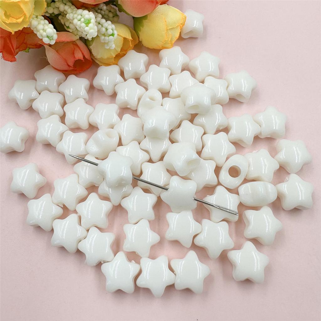 Ювелирная пятиконечная звезда 60 шт. акриловый желеобразный цвет для браслета, сережек, изготовление ювелирных изделий своими руками, аксессуары 13,6 мм, свободные бусины, бисерные материалы