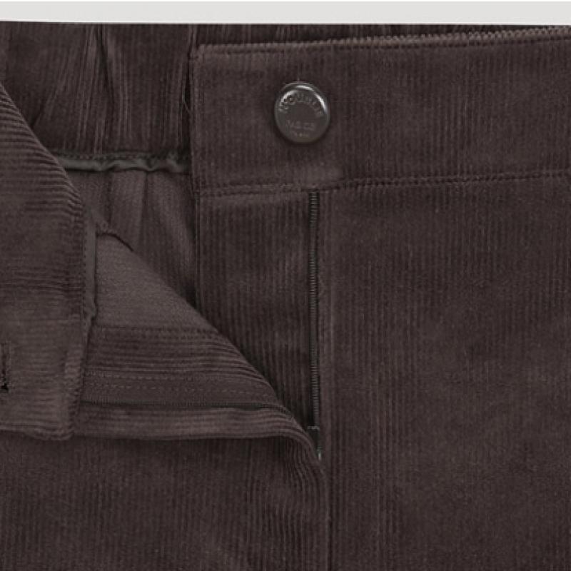  Она пропустила вельветовые брюки Bootcut с окантовкой сзади SwwSlo42870