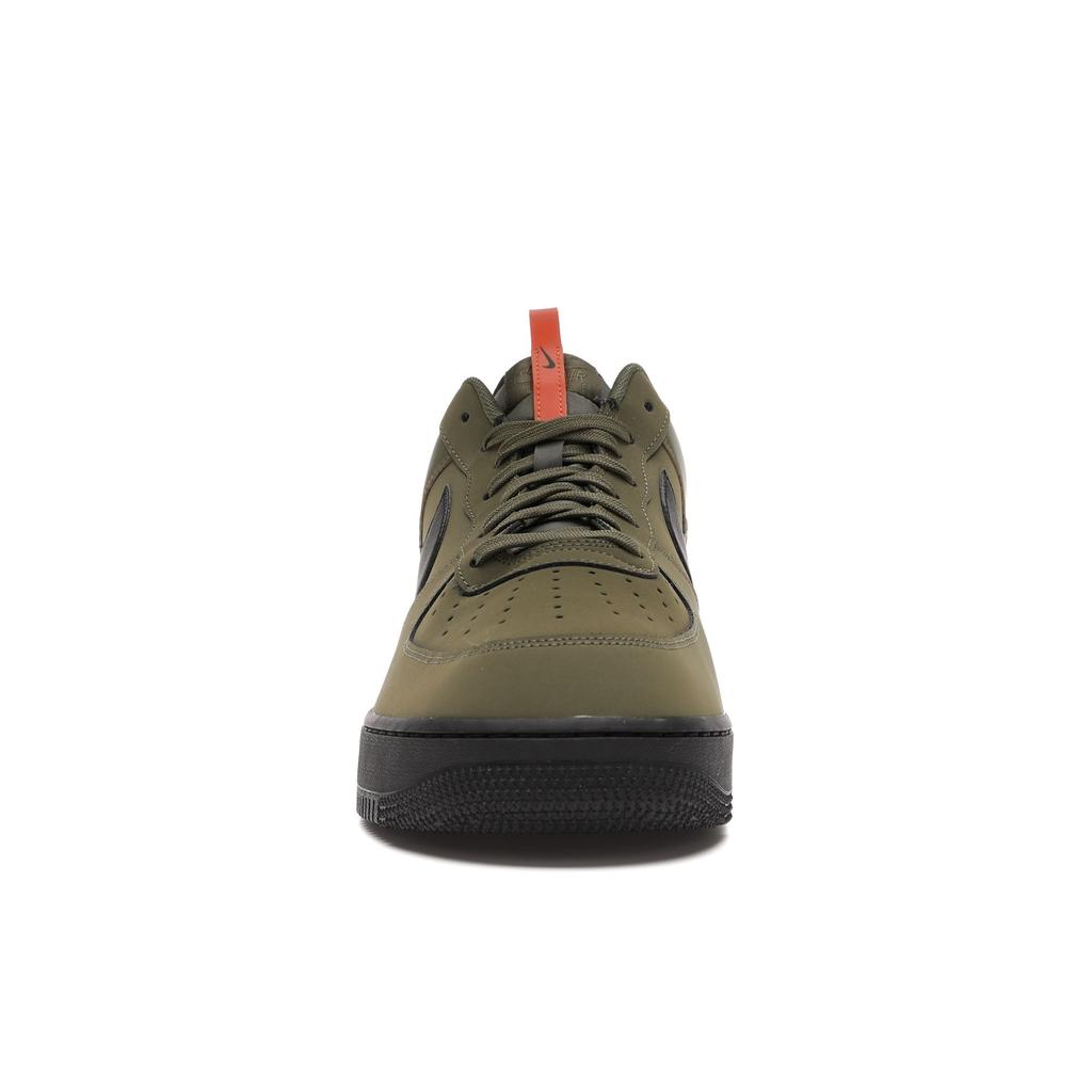 Nike Air Force 1 Low Medium Olive Мужские кроссовки Зеленая морская звезда Черные BQ4326-200