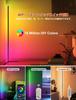 Floor Light RGB Color Changing Dimmable Height 120cm Stand Light Indirect Lighting Control DIY Mode Timing Function Suitable for Living App/Remote &