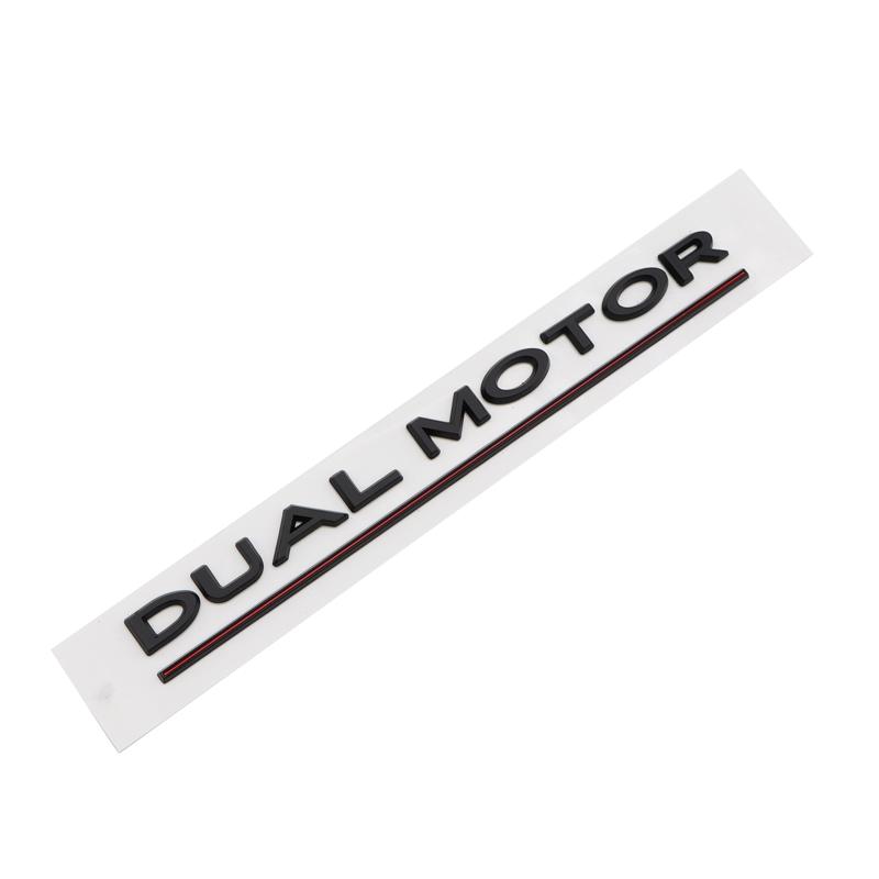Car SpaceX Dual Motor Sticker Fender Side Decal For Tesla Model Y S 3 X Letters Space Logo Rear Emblem Badge Trunk Accessories