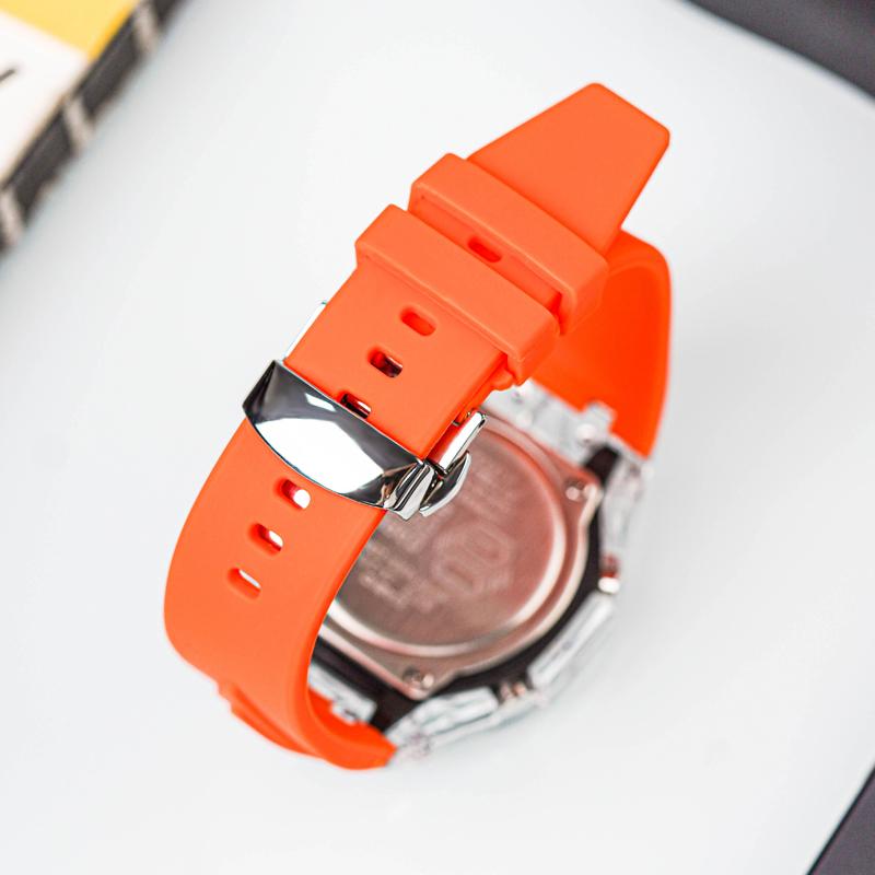 Casio Унисекс Жидкокристаллические, Аналогово-цифровые Двойной дисплей Серия 48,5 мм Черные часы GA-2100-1A1(Watch8--)