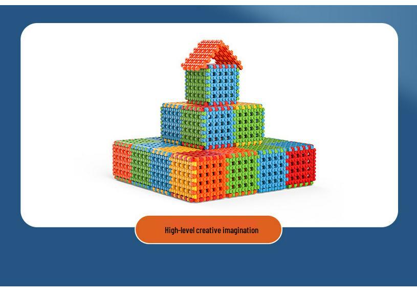 Большой набор строительных блоков для детского сада - Образовательные пластиковые игрушки