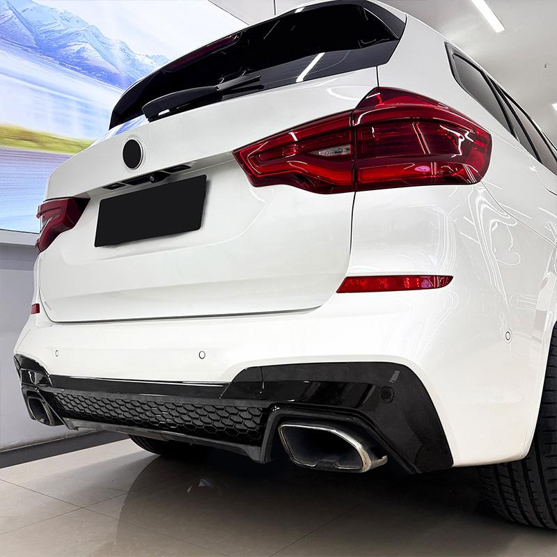 Для BMW X3 G01 M Sport 2018-2026 X3M Стиль Высококачественный ABS Автомобильный Задний Бампер Губа Спойлер Глянцевый Черный Карбоновое Волокно Вид Обвес