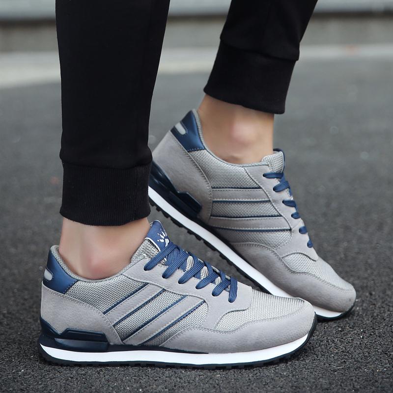 Мужские кроссовки Весенняя мода для отдыха на природе Путешествия Удобные плоские сетчатые повседневные кроссовки для бега и фитнеса для мужчин Теннисные женские