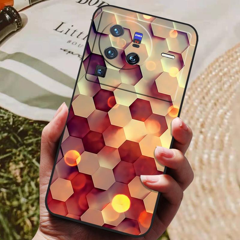 Для vivo X80 Pro Чехол Мода 2022 Мягкий силиконовый чехол на заднюю панель для Vivo X80 5G V2185A V2145 Чехол для телефона X80Pro Coque Fundas 6.78"