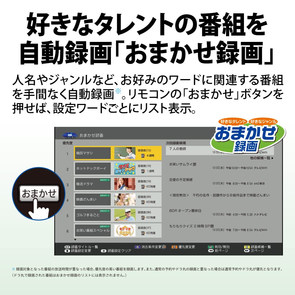 Рекордер Sharp 4 ТБ с одновременной записью двух программ в 4K, 2-тюнерный Blu-ray 4B-C40EW3, встроенный тюнер, HEVC, запись на длительное время,