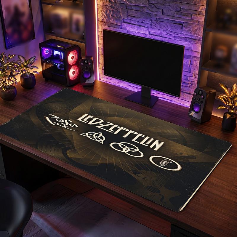 Led Zeppelin Print Large Mouse Pad Smooth Surface Anti?Slip Desk Mat For Gaming Office Laptop Decoration