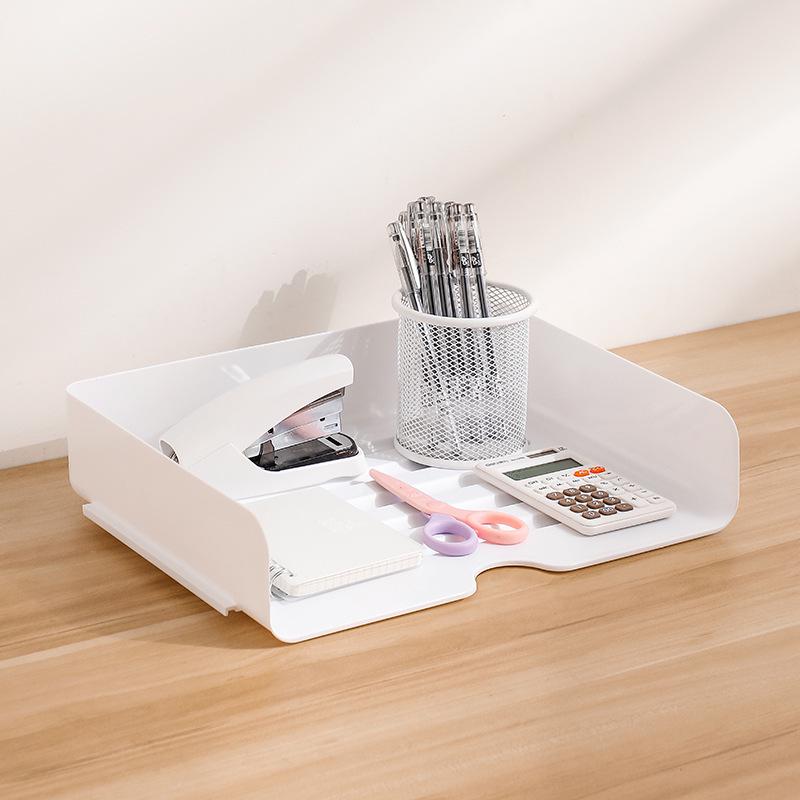 Прозрачная акриловая настольная полка для файлов и книг