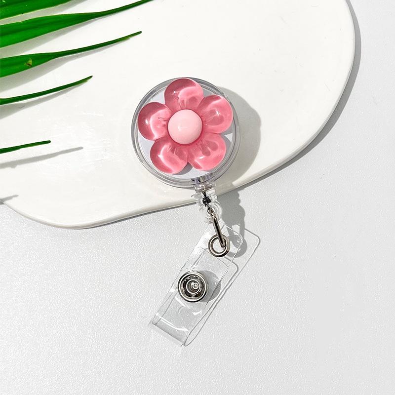 Christmas Bow Badge Reel Cute Nurse Badge Holder With Alligator Clip Worker Id Card Retractable Badge Holder Name Tag Key Chain