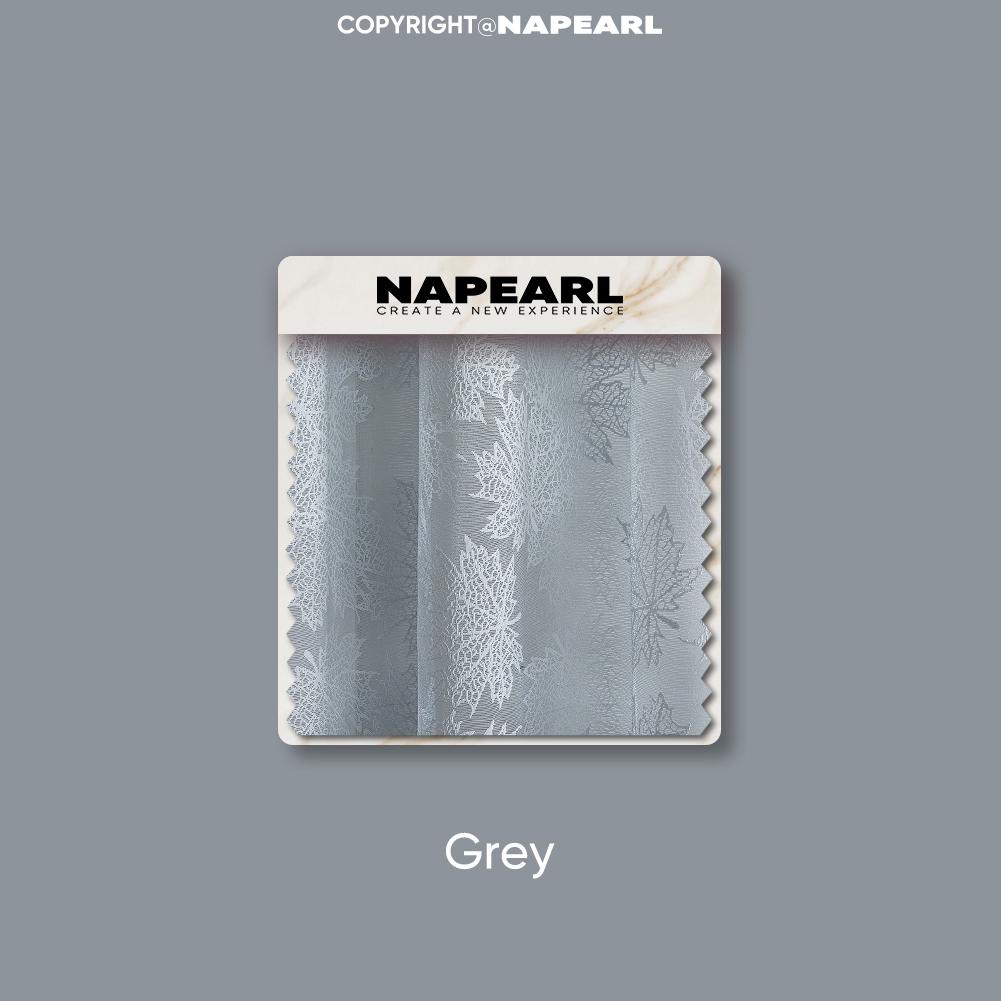 1 шт. NAPEARL Простая и универсальная однотонная полупрозрачная занавеска жаккардового плетения на кольцах из тюля для гостиной, спальни, балкона, окна, домашнего декора