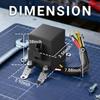 3 Way 12V Waterproof Relay Box Pre-Wired Fuse and Relay Box 3x4 Pin 40A Relay and 3 ATC/ATO Blade Fuse for Automotive Cars Truck