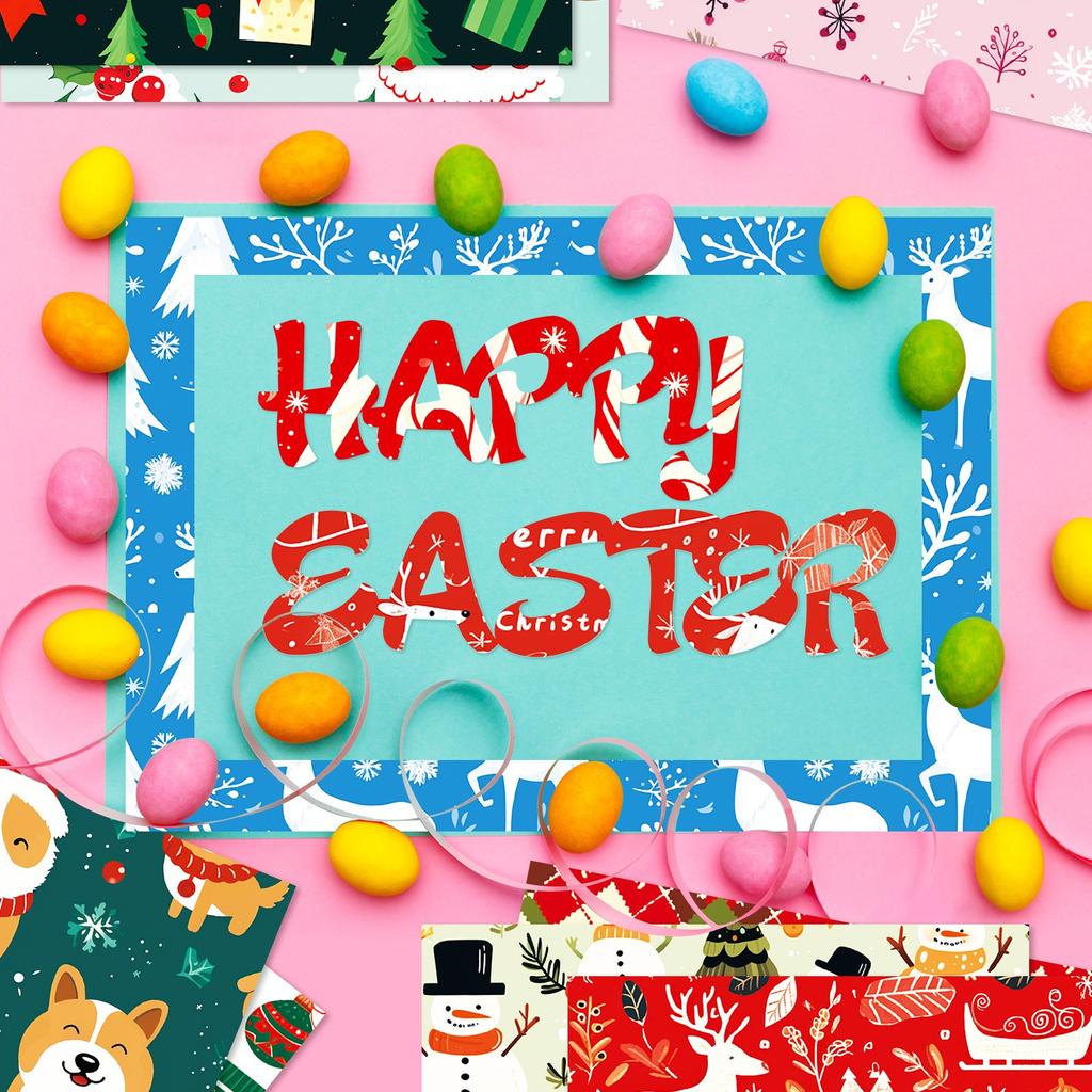 Набор рождественской узорчатой бумаги, декоративная бумага для изготовления открыток, рукоделия, скрапбукинга, украшения12 шт.