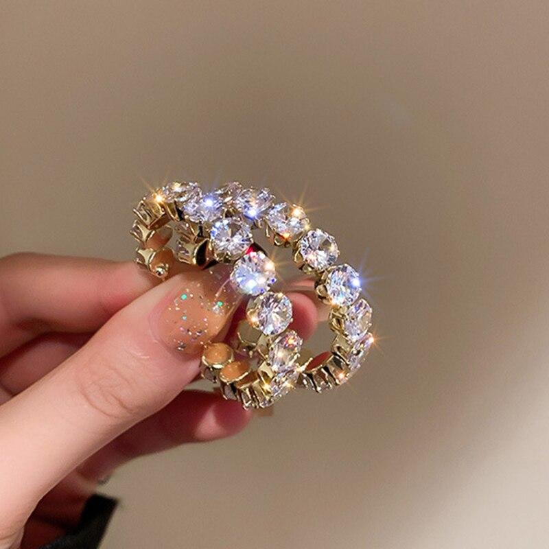 Роскошные серьги-кольца высокого качества с инкрустацией CZ, круглые зеленые серьги с кристаллами циркона для женщин, эффектные ювелирные изделия для помолвки