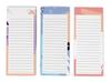 Pack of 3 Magnetic Fridge To-Do List Notepads- Magnetic Memo Pads For Refrigerator- (50 Sheets