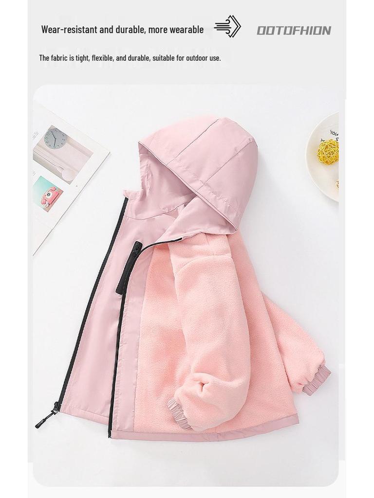 Модная детская ветровка на флисовой подкладке - Весна/Осень 2025