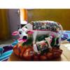 India Polyresin Decorative Cow and Calf Idol | Kamadhenu Gau MATA Murti Home Decor | Good Luck Gift Showpiece Figurine