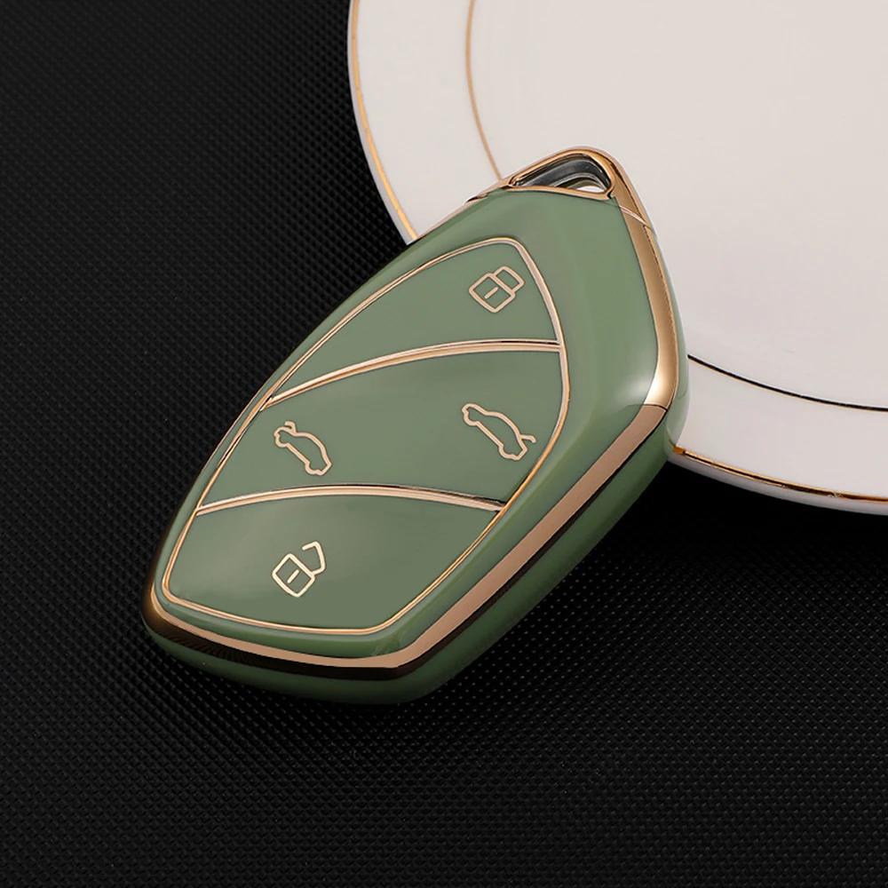 TPU автомобильный 4-кнопочный чехол для ключа с мягким пультом дистанционного управления, защитный чехол, автомобильные аксессуары для Roewe Ei5 MARVELX Marvelr MG ZS EV HS EHS ZX GT