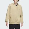 Adidas Тяжелая куртка из френч терри с капюшоном и однотонным логотипом Мужская верхняя одежда светло-хаки IT3964