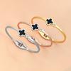 Fashion Four-Leaf Clover Rose Gold Titanium Bracelet Fashion Bracelet Female New Personality Stainless Steel Bracelet