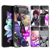 Blue Lock Shidou Ryusei Cover Phone Case For Samsung Galaxy Z Flip 7 6 5 4 3 5G Flip7 Flip6 Flip5 Flip4 Flip3 Black Fundas Shell