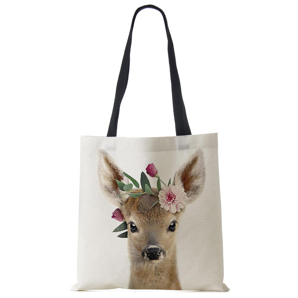 Милая Серия Животных Панда Коала Слон Принт Женская Сумка Повседневная Сумка-Тоут Сумка через Плечо Большая Вместимость KTY