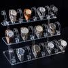 Universal Acrylic Watch Display Stand Base, Transparent Smartwatch Shelf, Stairs Holder, Watch Shop Show