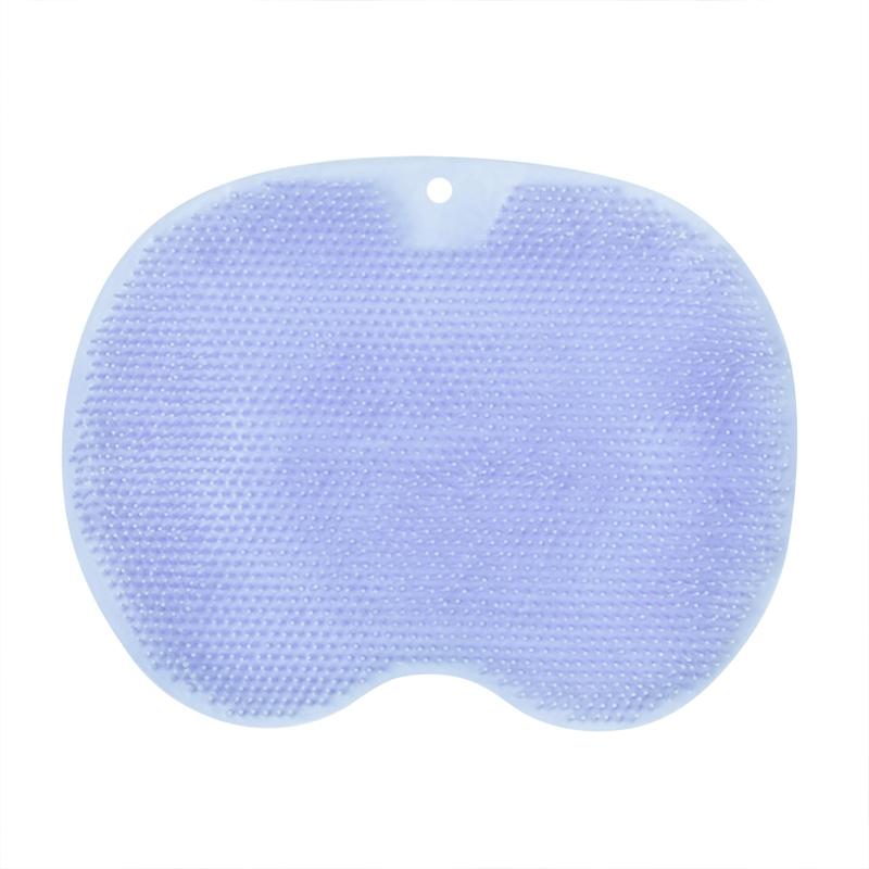Reusable Shower Back Scraper Cleaning Brush Shower Bathroom Non-slip Wash Foot with Sucker Bath Massage Foot Exfoliating Brush Pad