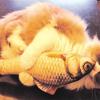 Игрушка для кошек Мятный котенок, набитая, искусственная рыба, кошачья мята
